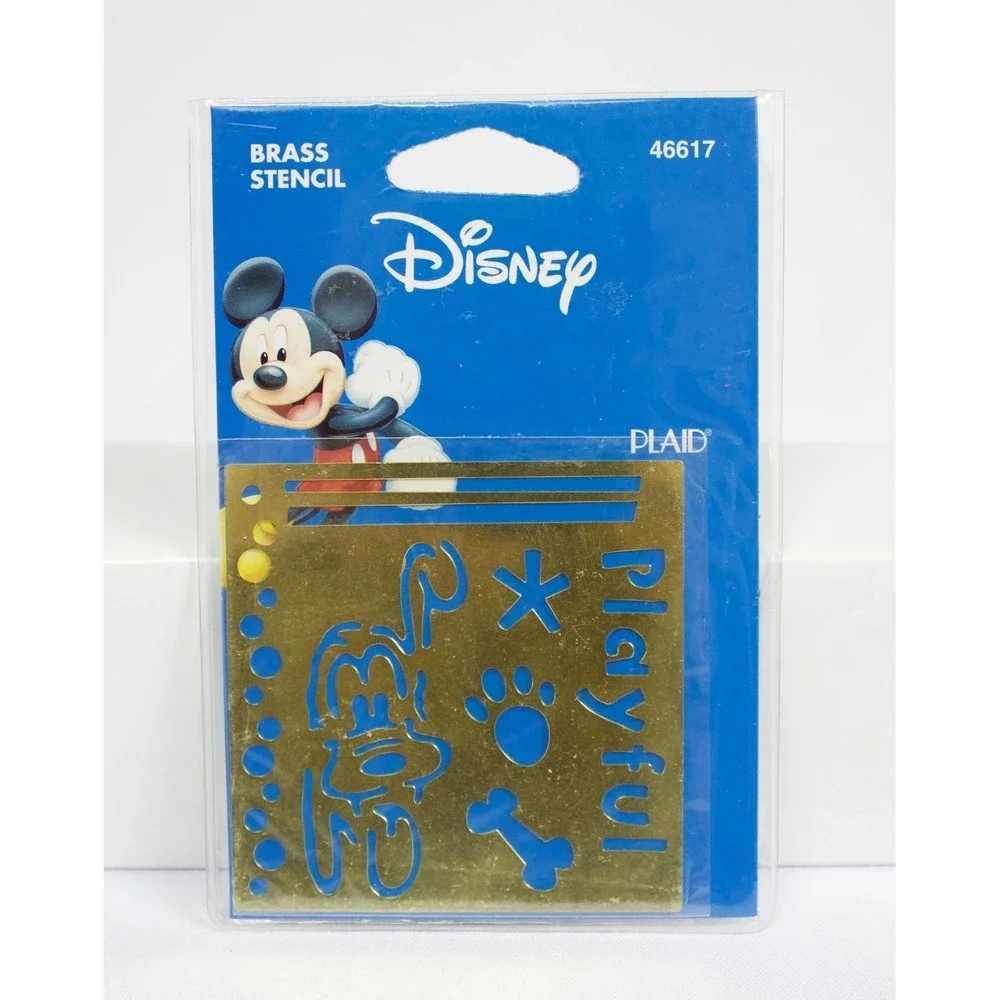 Disney‎ & Winnie the Pooh Brass Stencils Plaid Lot of 4 NEW